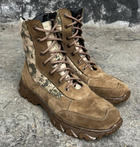 Берцы тактические мужские Light Boots 41 (27см) Весна/Лето кожа и кордура легкие ботинки (Койот-Пиксель) - изображение 1