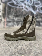 Берці тактичні чоловічі Light Boots 40 (26.5 см) Весна/Літо шкіра та кордура черевики легкі (Олива-Піксель) - зображення 3
