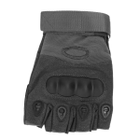 Тактичні рукавички Oakley замшеві безпалі чорні M - зображення 5