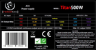 Zasilacz Rebeltec TITAN 500 ATX wer. 2.31 (RBLZAS00004) - obraz 5