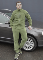 Тактичний флісовий костюм з липучками Хакі 54 (id284r54) - зображення 4