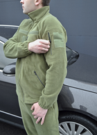 Тактичний флісовий костюм з липучками Хакі 42 (id284r42) - зображення 3