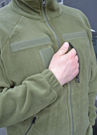 Тактичний флісовий костюм з липучками Хакі 52 (id284r52) - изображение 6