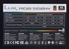 Zasilacz Aerocool Lux RGB 550M 550 W Czarny (AEROPGSLUXRGB-550) - obraz 5