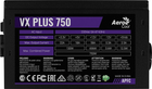 Блок живлення Aerocool PGS VX-750PLUS 750W 80+ BOX (AEROPGSVX-750PLUS-80) - зображення 4