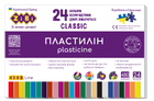 Пластилін CLASSIC 24 кольорів, 480г, KIDS Line