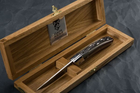 Нож карманный Claude Dozorme, Le Thiers RLT, дамаск, ручка из светлого рога (5.90.320.63D) - изображение 9