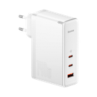 Мережевий зарядний пристрій Baseus GaN5 Pro 3 порти 1*USB + 2*Type-C 140W (CCGP100202) білий