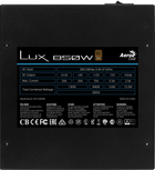 Aerocool LUX850 Zasilacz PC 850W 80 Plus Brązowy 230V Wydajność 88% Czarny (AEROLUX-850-80BRONZE) - obraz 5