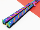 Тренировочный нож бабочка цветной BexShop детский нож раскладной нож бабочка (27855) - изображение 4