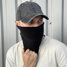 Тактический бафф-маска флисовый зимний, Черный - изображение 3