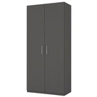 Шафа гардеробна Roko (Роко) Економ 1+1 Сірий 90х50х204.5 см (178999)