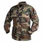 Китель (Бавовна, Ріпстоп) BDU - Cotton Ripstop Helikon-Tex US Woodland L/Long Тактичний чоловічий - зображення 1