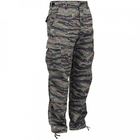 Штаны (Хлопок Рипстоп) BDU - Cotton Ripstop Helikon-Tex Tiger Camo XXL/Long Тактические мужские