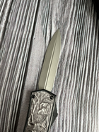 Нож выкидной с фронтальным выбросом Microtech с металлическим корпусом 14423 - изображение 3