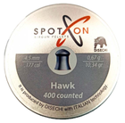 Кулі пневматичні Spoton Hawk 400шт, 4,5 мм, 0.67г - зображення 2