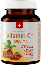 Witamina C SwissMedicus 1000 mg acerola cynk róża HM675