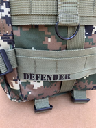 Рюкзак сумка Defender 30 л Камуфляж зі зносостійкого водонепроникного матеріалу дволямковий з ручкою для перенесення для активного відпочинку кемпінгу - зображення 2