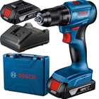 Безщітковий акумуляторний дриль-шуруповерт Bosch Professional GSR 185-LI, 18В, 2 ак. GBA 18 В 2.0 Амп.год, зарядний пристрій GAL 18V-20, валіза (06019K3000)