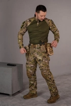 Тактичні брюки ріп-стоп з кишенями для наколінників SM Group размер XL Мультикам - зображення 1