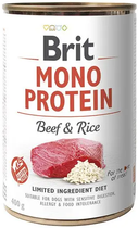 Вологий корм для собак Brit Mono Protein Dog з яловичиною та рисом