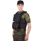 Разгрузочный жилет универсальный разгрузка тактическая на 4 кармана Zelart Military 5516 Black - изображение 1