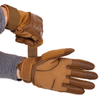 Перчатки тактические с закрытыми пальцами Zelart Heroe 8797 размер L Khaki - изображение 5