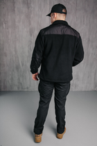 Кофта флісова поліція Чоловіча в кольорі чорний з водовідштовхувальними вставками 56 чорна 00033 - зображення 8