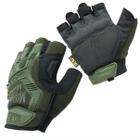 Тактичні рукавиці безпалі M-Pact Glove з липучкою на зап'ясті Olive XL - зображення 1