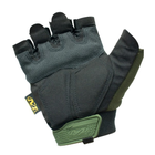Тактичні рукавиці безпалі M-Pact Glove з липучкою на зап'ясті Olive L - зображення 3