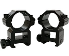 Кольца Discovery Scope Mount Rings High Profile For Picatinny 1inch 25.4 (00-00009816) - изображение 1