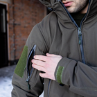 Куртка 2 в 1 с подстебкой (СШ-С22) Soft Shell Grifon олива 50 размер - изображение 8