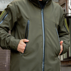 Куртка 2 в 1 с подстебкой (СШ-С22) Soft Shell Grifon олива 48 размер - изображение 11