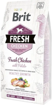 Сухой корм Brit Fresh Healthy Growth для щенков и юниоров с курицей и картофелем
