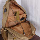 Зручний тактичний рюкзак в стилі мілітарі de esse 6836-POWER DIVISION-khaki Хакі - изображение 6
