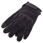 Тактичні рукавички із закритими пальцями на флісі Чорні розмір M - зображення 5