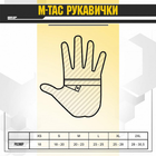 Тактические зимние перчатки M-Tac военные, армейские зимние перчатки зсу койот Сoyote - изображение 10