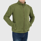 Кофта мужская флисовая тактическая FA-01 на молнии Green 4XL - изображение 3