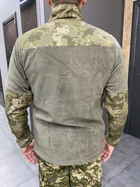 Армейская Кофта флисовая WOLFTRAP, теплая, размер XXL, Олива, Камуфляжные вставки на рукава, плечи, карманы - изображение 4