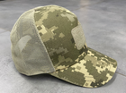 Кепка з сіткою, Олива, український піксель, тактична кепка для військового - зображення 3