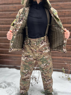 Зимовий костюм тактичний Softshell з мембраною на -20, Мультикам, розмір L, зимовий костюм для військових софтшел - зображення 4