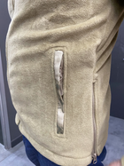 Армейская Кофта флисовая WOLFTRAP, теплая, размер M, цвет Койот, Камуфляжные вставки на рукава, плечи, карманы - изображение 5