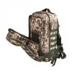 Военный тактический универсальный рюкзак 45л. Цвет пиксель. - изображение 6