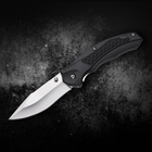 Нож Черный Карманный Складной с Клипсой на Ремень MF48 - изображение 2