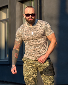 Чоловічі футболки піксель камуфляжний колір хакі, розмір M - зображення 2