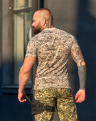 Чоловічі футболки піксель камуфляжний колір хакі, розмір M - зображення 4