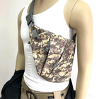 Сумка тактическая через плече WLKR W38-Cross Body мужская, слинг, армейский мини-рюкзак нагрудный Пиксель - изображение 8