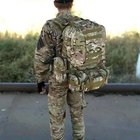 Рюкзак з підсумками Armory Tactics-Camo армійський, військовий, 55л, стропи MOLLE, для ЗСУ - зображення 7