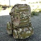 Рюкзак з підсумками Armory Tactics-Camo армійський, військовий, 55л, стропи MOLLE, для ЗСУ - зображення 9