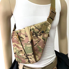 Сумка тактическая через плече WLKR W38-Cross Body мужская, слинг, армейский мини-рюкзак нагрудный Камуфляж - изображение 11